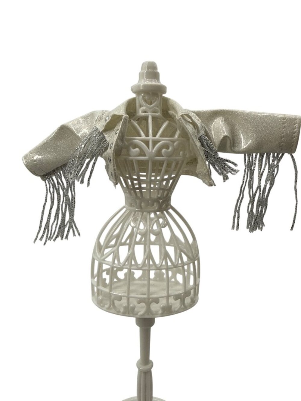 LOL Surprise OMG Doll Lonestar Remix White Silver Fringe Western Jacket Coat